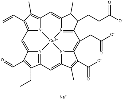 Sodium copper chlorophyllin B Structure